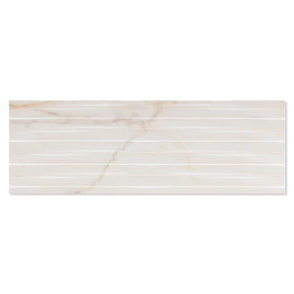 Marmor Kakel Prioro Vit-Brun Blank Marmor-linje Rak 40x120 cm